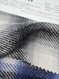 K-4022 트리플 원사 트윌 퍼지 온 플레이 체크[원단] 쿠와무라 섬유(KUWAMURA) 서브 사진