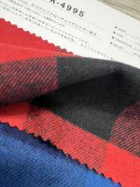 K-4995 8/1 퍼퍼 체크 샤기 퍼지[원단] 쿠와무라 섬유(KUWAMURA) 서브 사진