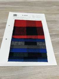 K-4995 8/1 퍼퍼 체크 샤기 퍼지[원단] 쿠와무라 섬유(KUWAMURA) 서브 사진