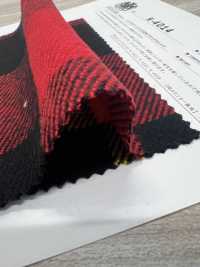 K-4014 트리플 원사 트윌 퍼지 블록 체크[원단] 쿠와무라 섬유(KUWAMURA) 서브 사진