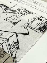 28117 풍경 프린트와 엔젤 소프트 가공이 적용된 리넨 룸스테이트[원단] SUNWELL 서브 사진