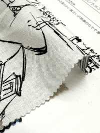 28117 풍경 프린트와 엔젤 소프트 가공이 적용된 리넨 룸스테이트[원단] SUNWELL 서브 사진