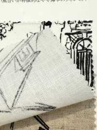 28117 풍경 프린트와 엔젤 소프트 가공이 적용된 리넨 룸스테이트[원단] SUNWELL 서브 사진