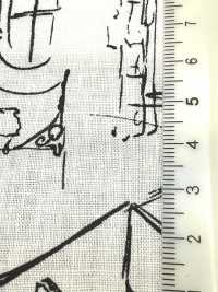 28117 풍경 프린트와 엔젤 소프트 가공이 적용된 리넨 룸스테이트[원단] SUNWELL 서브 사진