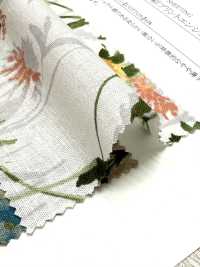 28118 수채화 프린트와 앤젤 소프트 가공이 적용된 리넨 룸스테이트[원단] SUNWELL 서브 사진