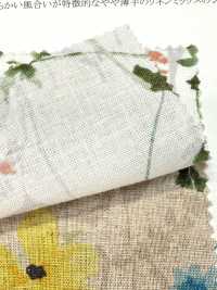 28118 수채화 프린트와 앤젤 소프트 가공이 적용된 리넨 룸스테이트[원단] SUNWELL 서브 사진