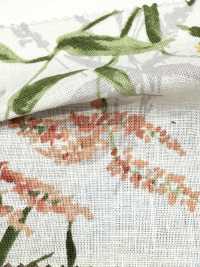 28118 수채화 프린트와 앤젤 소프트 가공이 적용된 리넨 룸스테이트[원단] SUNWELL 서브 사진