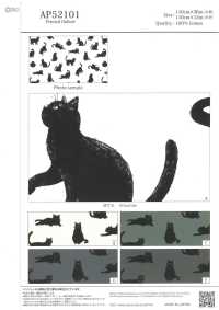 AP52101-DR 쿠로네코 옥스포드(하프폴드)[원단] COSMO TEXTILE 서브 사진