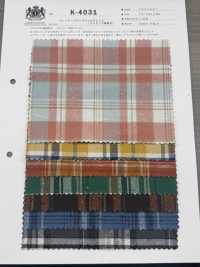 K-4031 빈티지 나프드 트윌 체크 (나프드 스타일 퍼지)[원단] 쿠와무라 섬유(KUWAMURA) 서브 사진