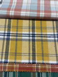 K-4031 빈티지 나프드 트윌 체크 (나프드 스타일 퍼지)[원단] 쿠와무라 섬유(KUWAMURA) 서브 사진