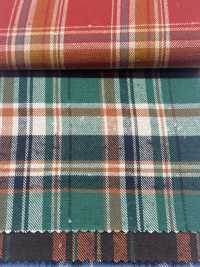 K-4031 빈티지 나프드 트윌 체크 (나프드 스타일 퍼지)[원단] 쿠와무라 섬유(KUWAMURA) 서브 사진