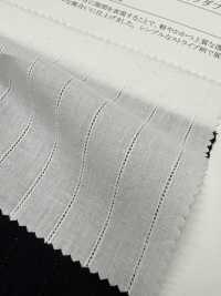 11569 염색 코튼/리넨 사다리 도비 스트라이프 더블 워셔 가공[원단] SUNWELL 서브 사진