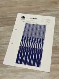 ST-9220 80/2 블루 스트라이프[원단] 쿠와무라 섬유(KUWAMURA) 서브 사진