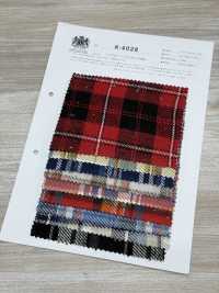 K-4028 트리플 얀 트윌 체크 퍼지[원단] 쿠와무라 섬유(KUWAMURA) 서브 사진