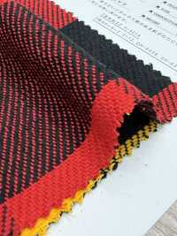 CH-6325 트리플 원사 트윌 블록 체크[원단] 쿠와무라 섬유(KUWAMURA) 서브 사진