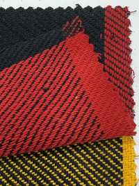 CH-6325 트리플 원사 트윌 블록 체크[원단] 쿠와무라 섬유(KUWAMURA) 서브 사진