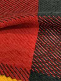 CH-6325 트리플 원사 트윌 블록 체크[원단] 쿠와무라 섬유(KUWAMURA) 서브 사진