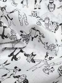 1026-625-10 잔디밭에서 손을 잡고 있는 동물 60마리[원단] 홋코(HOKKOH) 서브 사진