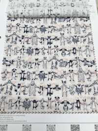 1026-625-10 잔디밭에서 손을 잡고 있는 동물 60마리[원단] 홋코(HOKKOH) 서브 사진