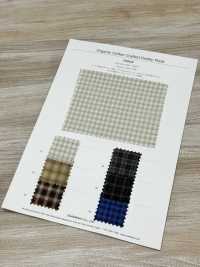 3SG040 오가닉 코튼으로 제작된 도비 플레드[원단] 샴브레이(CHAMBRAY) 서브 사진