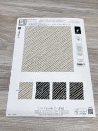 KKP3338-D1127 후타코 지리멘 단색 인쇄 에도 코몬 모스 스티치[원단] 우니 섬유(UNI TEXTILE) 서브 사진
