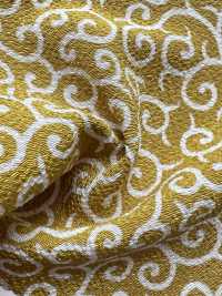 KKP3338-D-KARAKUSA 후타코 지리멘 아라베스크 문양[원단] 우니 섬유(UNI TEXTILE) 서브 사진