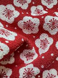 KKP3338-D-UMEARARE 후타코 지리멘 매실 센베이[원단] 우니 섬유(UNI TEXTILE) 서브 사진
