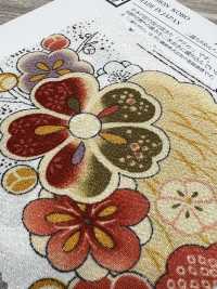 KKP2338-D-SYOCHIKU 후타코 지리멘 소나무, 대나무, 매화[원단] 우니 섬유(UNI TEXTILE) 서브 사진