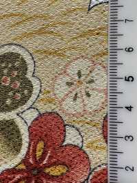 KKP2338-D-SYOCHIKU 후타코 지리멘 소나무, 대나무, 매화[원단] 우니 섬유(UNI TEXTILE) 서브 사진