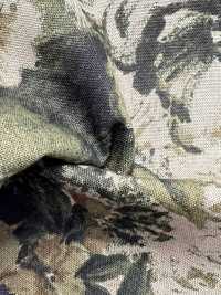 7026-1730-1 큰 꽃무늬가 있는 린넨 직조 상태[원단] 홋코(HOKKOH) 서브 사진