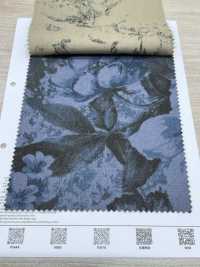 7026-1730-1 큰 꽃무늬가 있는 린넨 직조 상태[원단] 홋코(HOKKOH) 서브 사진