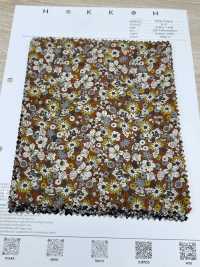 7026-1720-2 21W 코듀로이 캘리코 플라워[원단] 홋코(HOKKOH) 서브 사진