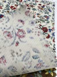 4026-1755-2 21W 코듀로이 꽃잎과 새들[원단] 홋코(HOKKOH) 서브 사진