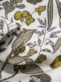 4026-1755-5 21W 코듀로이 자수 꽃무늬 패턴[원단] 홋코(HOKKOH) 서브 사진