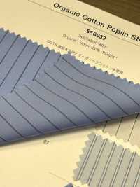 5SG032 유기농 면 포플린 스트라이프[원단] 샴브레이(CHAMBRAY) 서브 사진