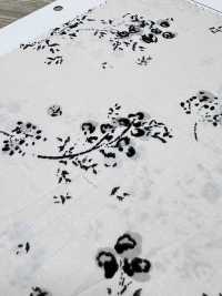 7026-1630-2 60 타자기 천 흐릿한 꽃[원단] 홋코(HOKKOH) 서브 사진