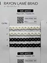 SIC-6422 레이온 라메 브레이드[리본 / 테이프 / 코드] SHINDO(SIC) 서브 사진