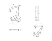 HH140 알티카 틸트 머리 카라비너[버클 / 고리] 서브 사진
