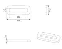 HH035 알티카 스퀘어 루프[버클 / 고리] 서브 사진