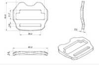 HH060-A 알티카 틸트헤드 힙벨트 버클[버클 / 고리] 서브 사진