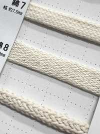 C8 천연 소재 끈 PART1 면 8개입 가방끈 9.0mm[리본 / 테이프 / 코드] Cordon 서브 사진