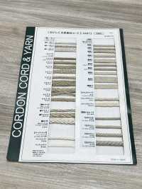 CL6 천연 소재 코드 2부 린넨 6개입 원형 코드 (심 포함, 3.5mm)[리본 / 테이프 / 코드] Cordon 서브 사진