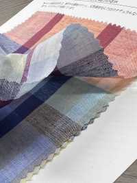 35530 60수 싱글 스레드 코튼/ 스케어 린넨 체크[원단] SUNWELL 서브 사진