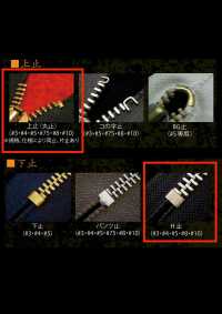 10-N-CO-C WALDES 빈티지 지퍼, 니켈 실버, 사이즈 10, 면 테이프, 닫힌 끝단 아사히지퍼(Asahi Fastener) 서브 사진