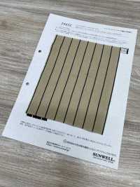 14431 20수 싱글 스레드 코튼/실크 부레트 노일 히코리 스트라이프[원단] SUNWELL 서브 사진