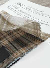 14429 80% 싱글 스레드 코튼 소재의 보일 시폰 멀티 체크 트리플 워셔 가공[원단] SUNWELL 서브 사진