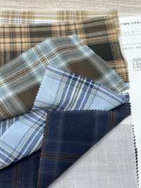 14429 80% 싱글 스레드 코튼 소재의 보일 시폰 멀티 체크 트리플 워셔 가공[원단] SUNWELL 서브 사진