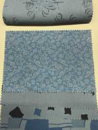 A-1532 패턴 믹스 인디고 염색 프린트[원단] ARINOBE CO., LTD. 서브 사진