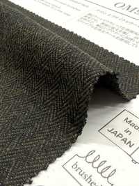 OM9267 면과 재활용 울 소재의 클래식 헤링본 플리스 소재로 부드럽고 포근한 느낌을 줍니다.[원단] Oharayaseni 서브 사진