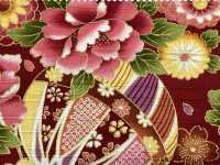 AP62902 화려한 금색 프린트 새틴 원단 (원형 롤) COSMO TEXTILE 서브 사진